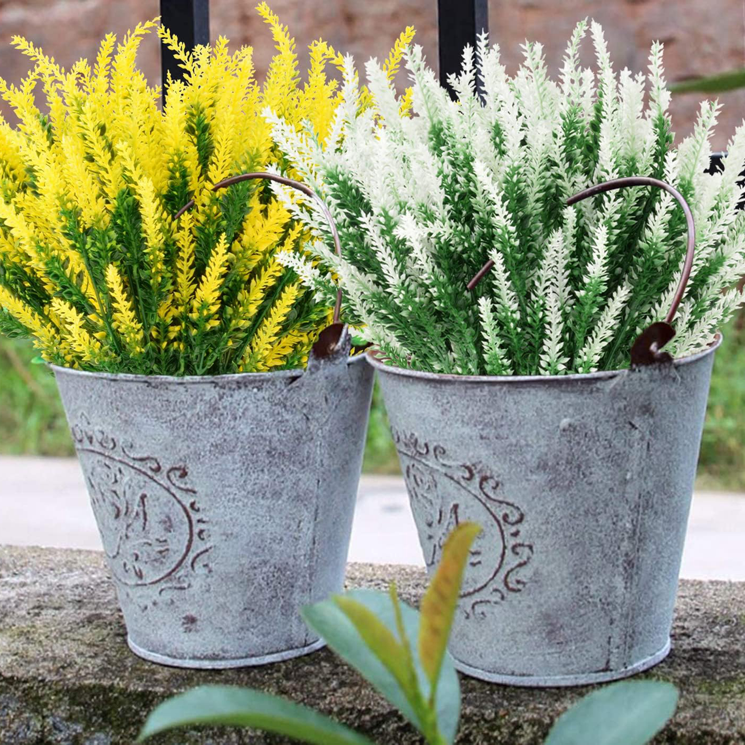 Baby Products Wholesale - 4/8pcs Artificial Plastic Flowers Lavender Multicolor
