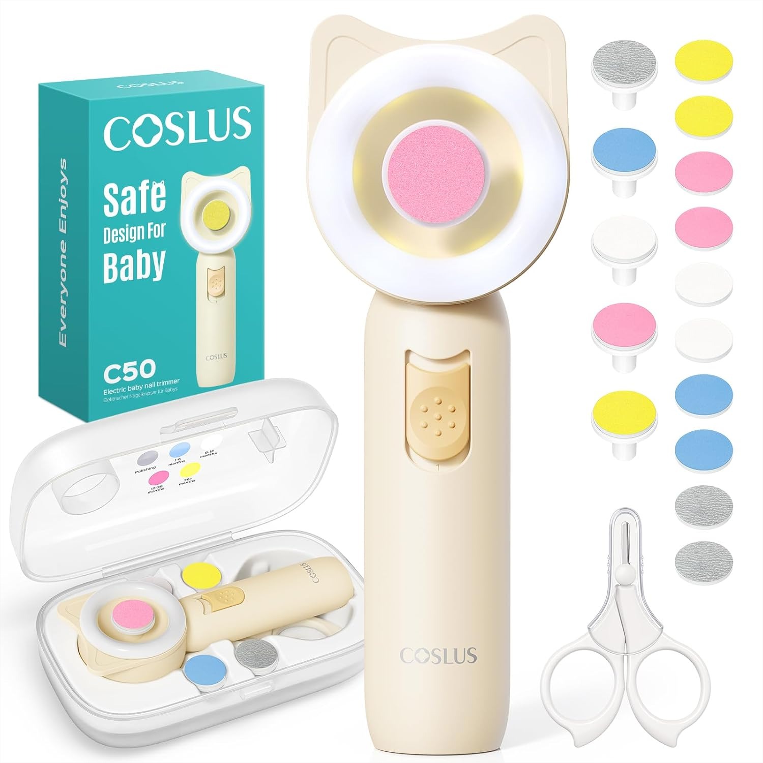 Baby Products Combo - Baby Nail File Electric Trimmer with