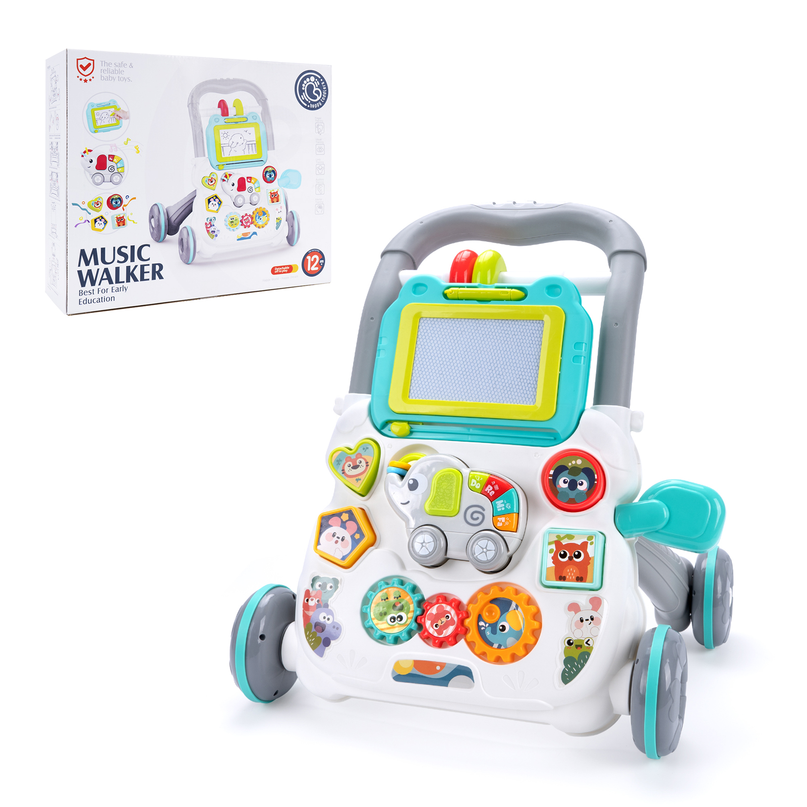 Cartoon Baby Push Walker Toy w - đánh giá và giá Baby Walker Activity