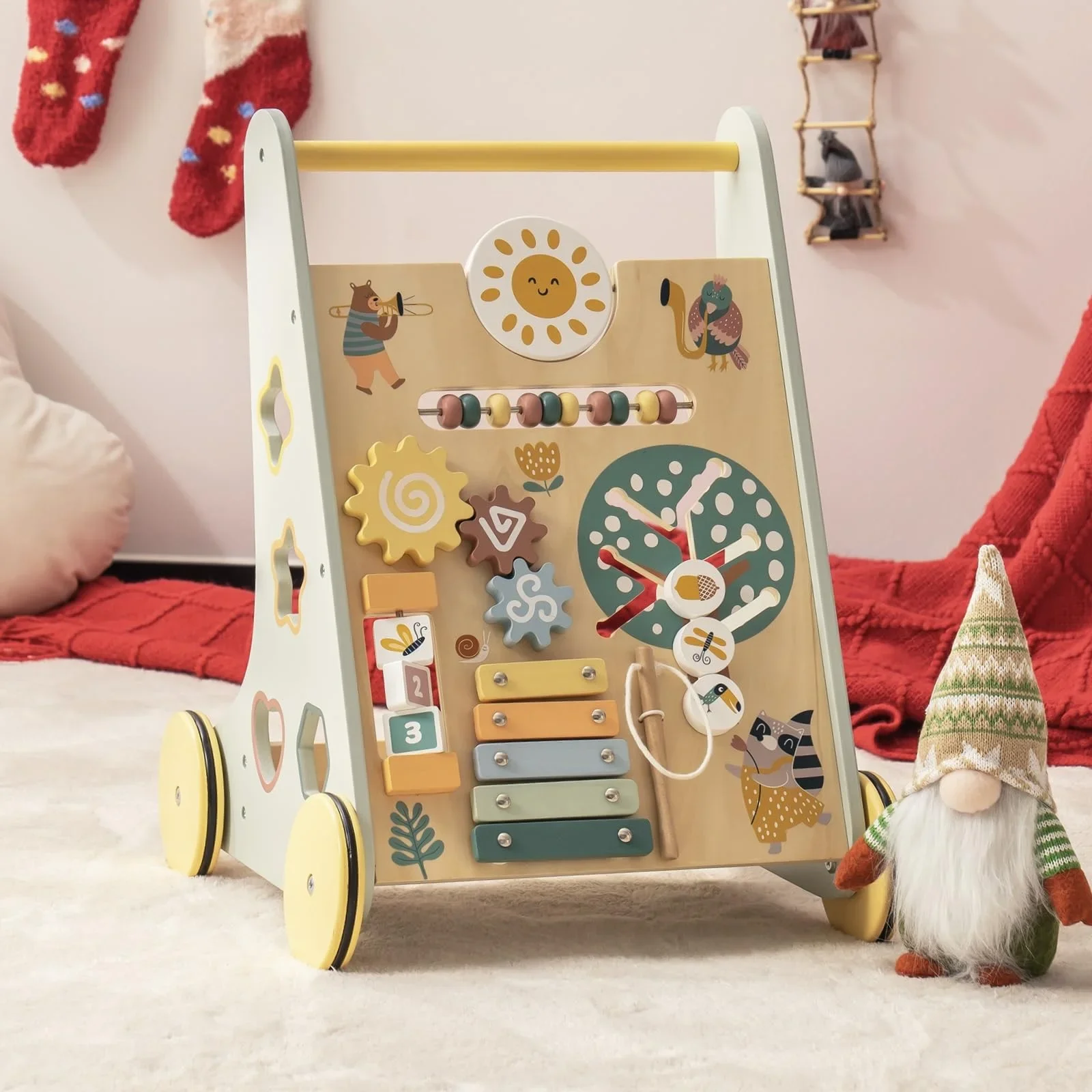 Robotime Robud Wooden Baby Wal - đánh giá và giá Baby Walker Activity