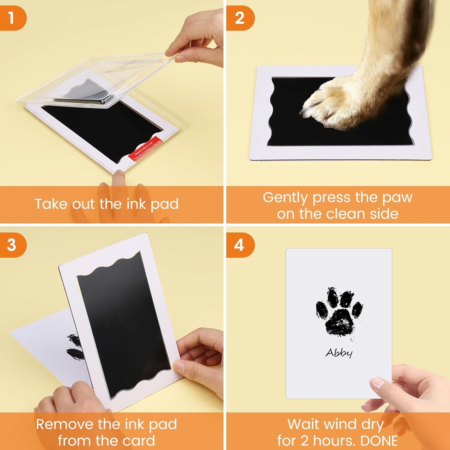 4 Clean Touch Ink Pads & 8 Imp - đánh giá và giá Baby Products Gift Card