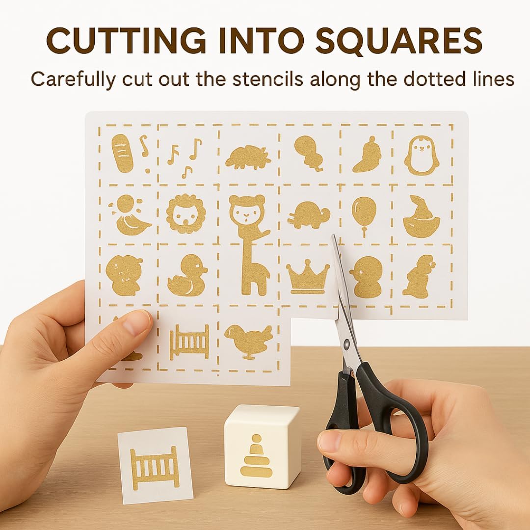 100 Reusable Stencils for Baby - đánh giá và giá Baby Products Poster