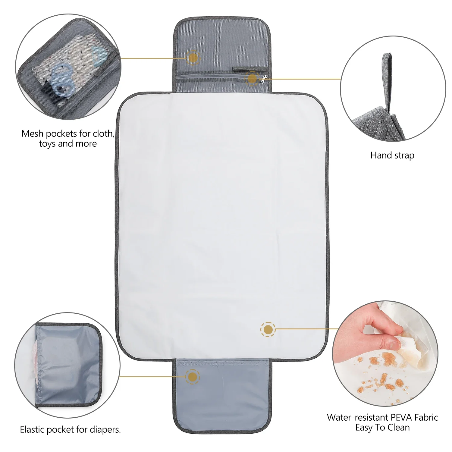 Infant Portable Multifunction  - đánh giá và giá Diaper Changing Mat
