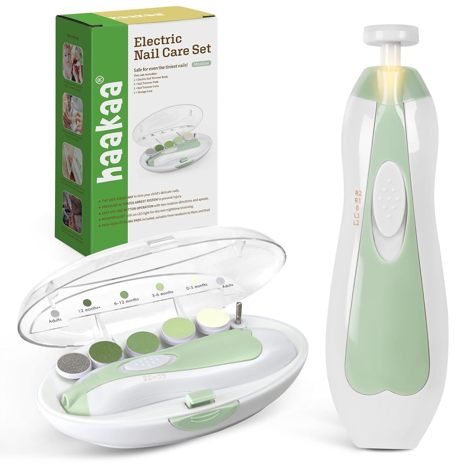 Electric Baby Nail File with L - đánh giá và giá Baby Products Combo