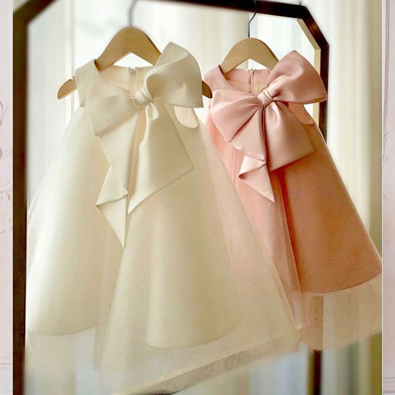 Summer Big Bow Baby Girl Dress - đánh giá và giá Baby Products Manufacturers