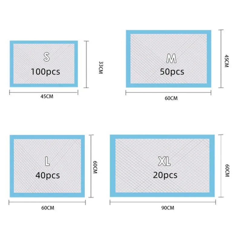 100/50/40/20PCS Pet Diaper Pad - đánh giá và giá Diaper Changing Mat