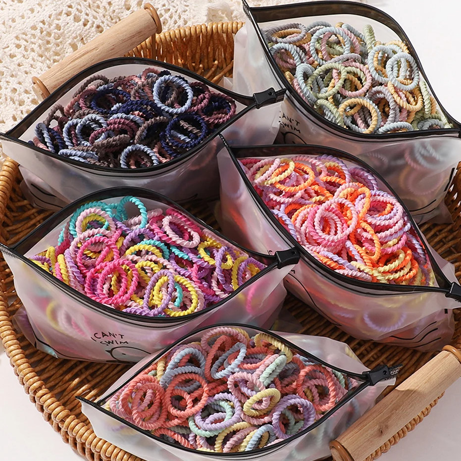 100pcs/Bag Elastic Hair Bands  - đánh giá và giá Baby Products Wholesale