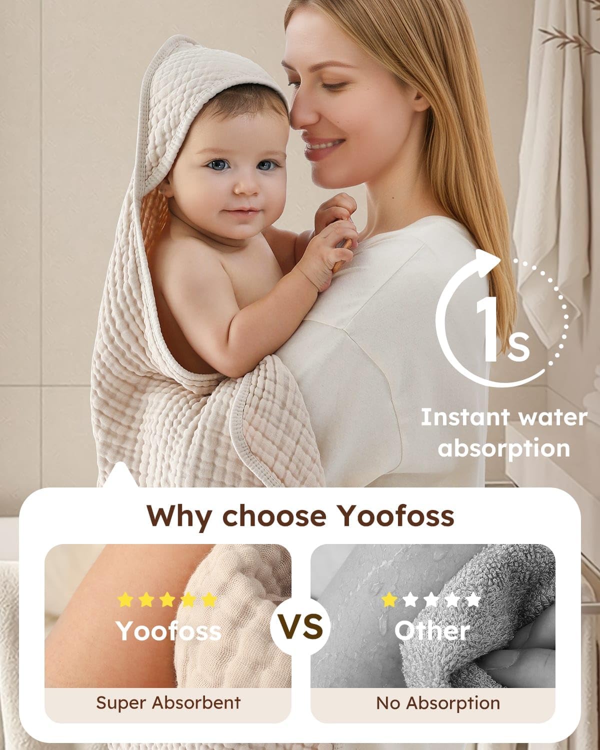 Hooded Baby Towels 2 Pack 100% - đánh giá và giá Baby Products Pack