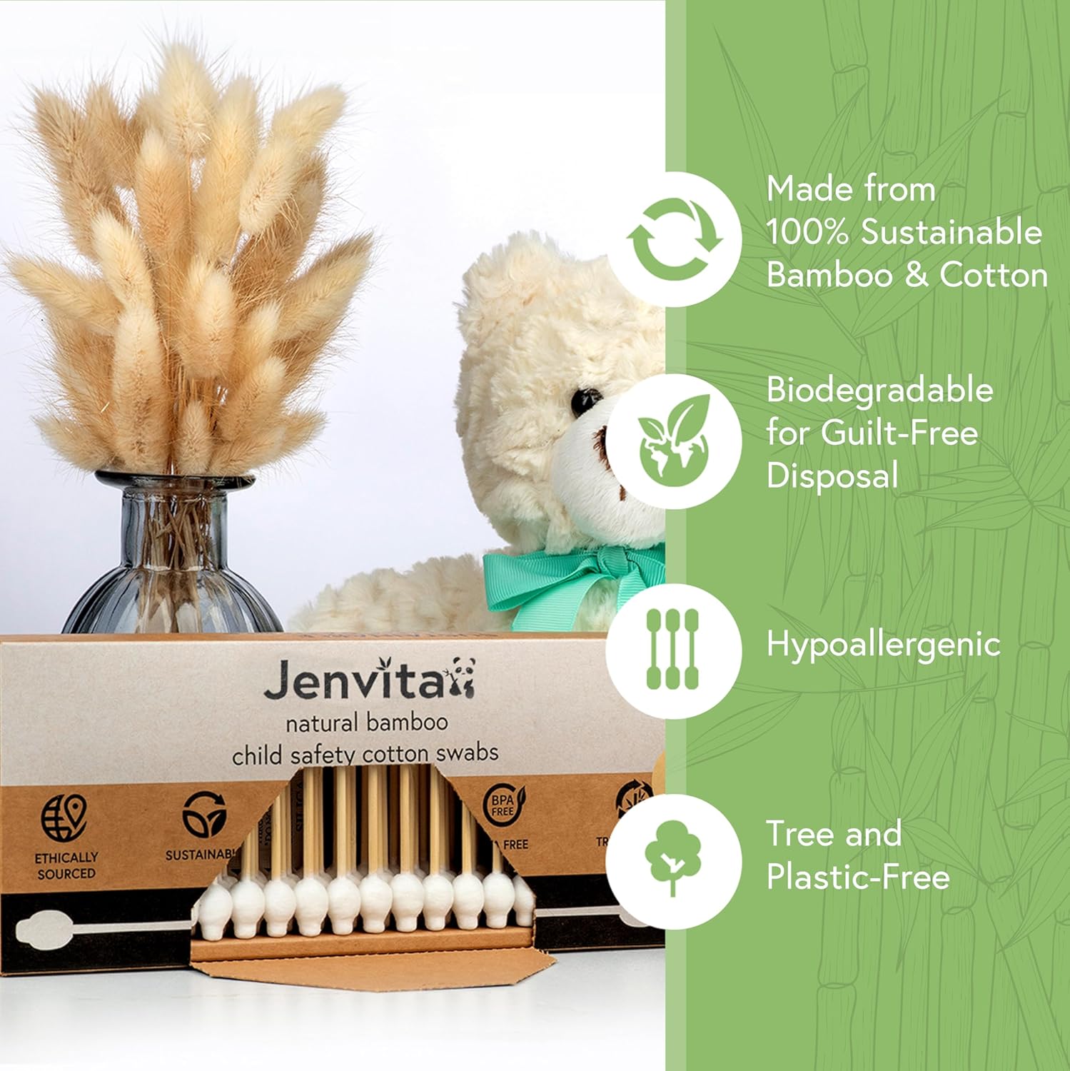 100% Bamboo Cotton Swabs for E - đánh giá và giá Baby Products Combo