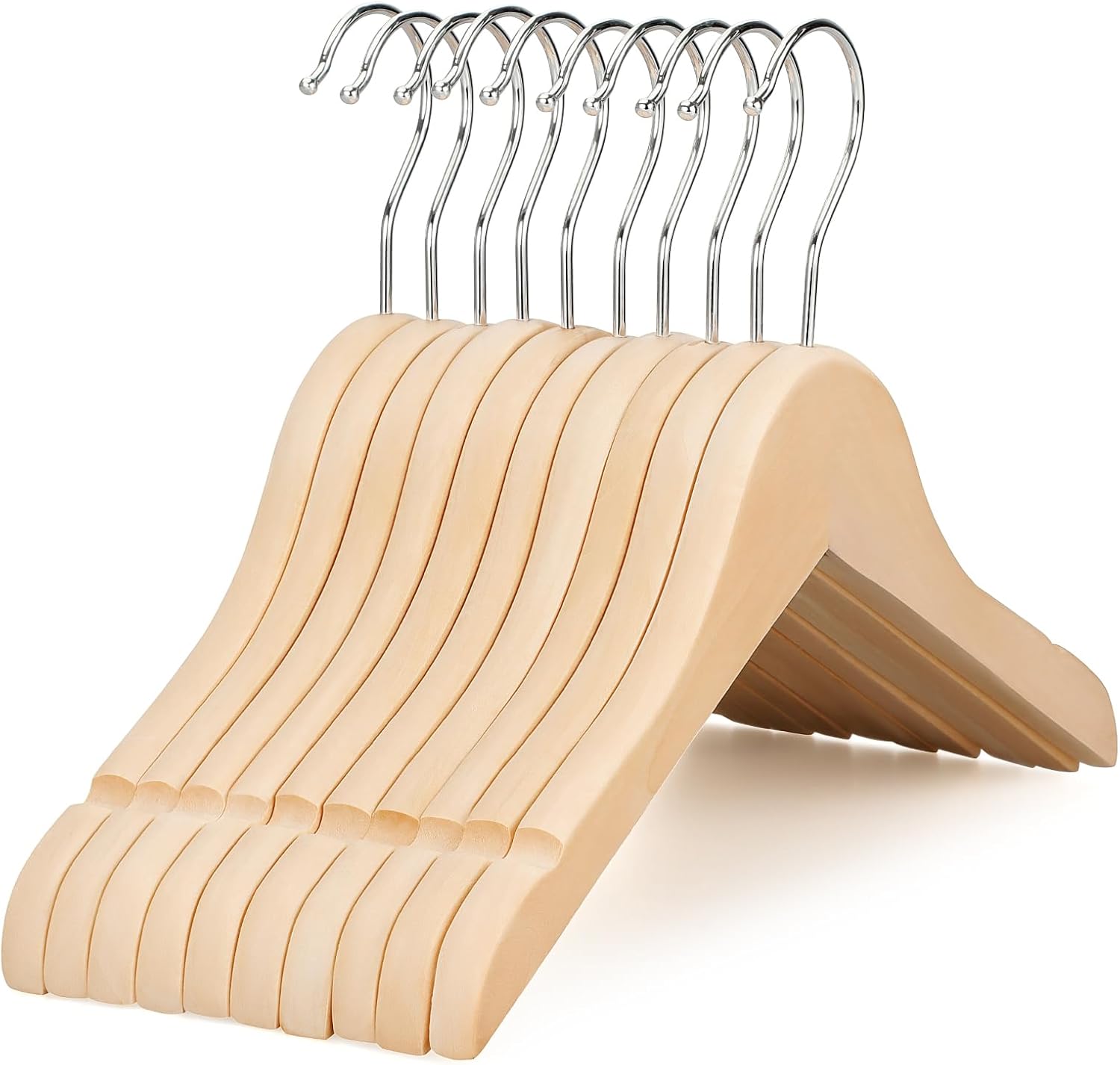 Natural Wood Kids Hangers with - đánh giá và giá Baby Products Pack