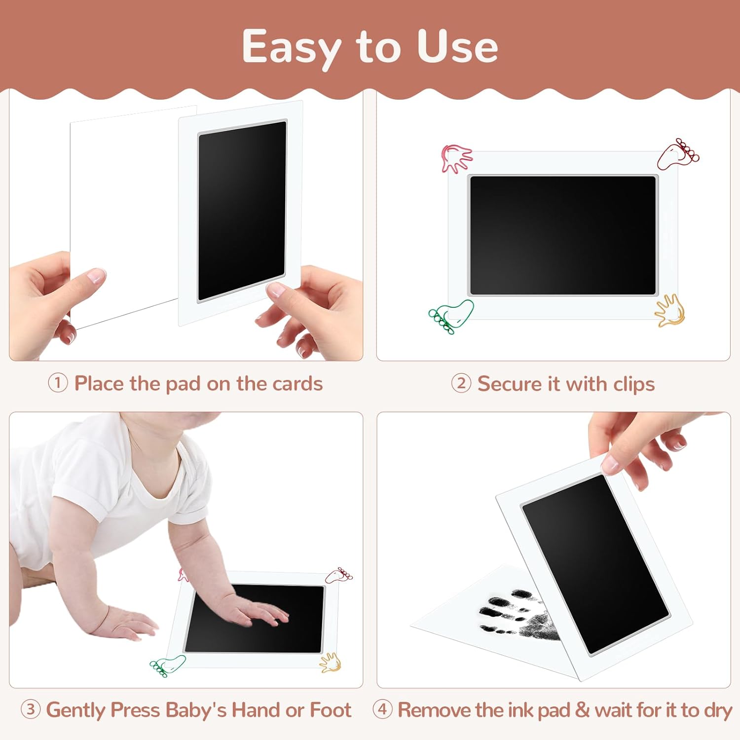 Large Baby Inkless Handprint & - đánh giá và giá Baby Products Gift Card